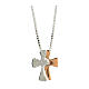 Necklace chain with puzzle-like cross, 925 silver s1