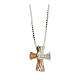 Necklace chain with puzzle-like cross, 925 silver s5