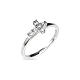 Amen ring with cross, wedding ring style, 925 silver and zircons s1
