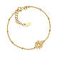 Pulsera Amen dorado ángel zirconado s1