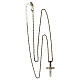 Collana croce AMEN argento 925 finitura brunita s4