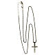 AMEN cross necklace in 925 silver burnished finish s4