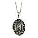 AMEN necklace of Our Lady of Guadalupe, burnished 925 silver s1