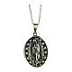 Our Lady of Guadalupe necklace AMEN burnished 925 silver s1
