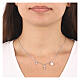 AMEN necklace with zircon charm, zircon cross and pearl, rhodium-plated 925 silver s2