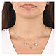 Cross necklace pearl zircons AMEN silver 925 fin. rhodium s2