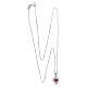 AMEN necklace Heart of the Ocean, red, rhodium-plated 925 silver s5