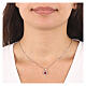 Collana Cuore dell'Oceano rosso AMEN argento 925 rodiato s2