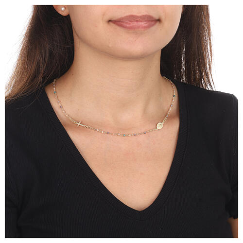 Collana Miracolosa AMEN argento 925 finitura dorata 2