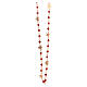AMEN necklace Elegance with ruby crystals and symbols, rosé finish s1