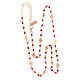 AMEN necklace Elegance with ruby crystals and symbols, rosé finish s4