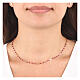 Collana Elegance cristalli rubino Rosé AMEN s2