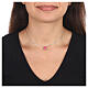 AMEN necklace with fuchsia enamelled angel s2