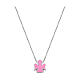 Collana Angelo smalto rosa AMEN s1