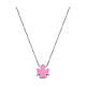 Pink enamel angel necklace AMEN s1