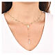 Collana Miracolosa e croce AMEN argento 925 finitura dorata s2