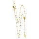 Collana Miracolosa e croce AMEN argento 925 finitura dorata s4