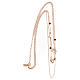 Triple chain necklace AMEN in 925 silver rose s4