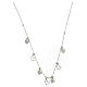 AMEN necklace with heart-shaped charms, rhodium-plated 925 silver s1