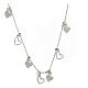 AMEN necklace with heart-shaped charms, rhodium-plated 925 silver s3