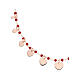 AMEN necklace with heart-shaped charms and red crystals, rosé 925 silver s3