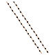 Collana Croce zirconata nera AMEN argento 925 finitura rosé s4