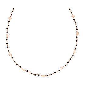 Naszyjnik symbole rosé, AMEN, srebro 925