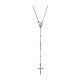 Collier AMEN type chapelet perles modernes or-argent-rosé argent 925 s1