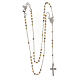 Collier AMEN type chapelet perles modernes or-argent-rosé argent 925 s4