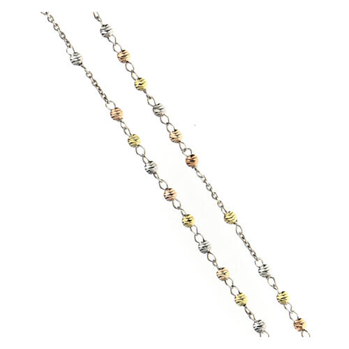 Collana Sfere stile moderno Miracolosa AMEN argento 925  3