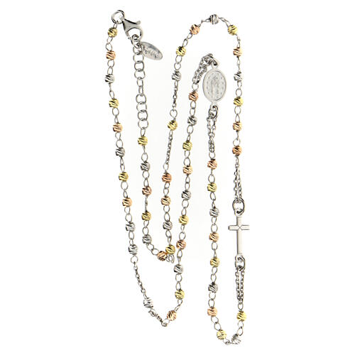 Collana Sfere stile moderno Miracolosa AMEN argento 925  4