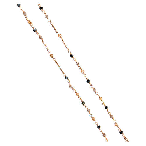 Collana Rosé argento 925 AMEN cristalli multicolore Miracolosa 4
