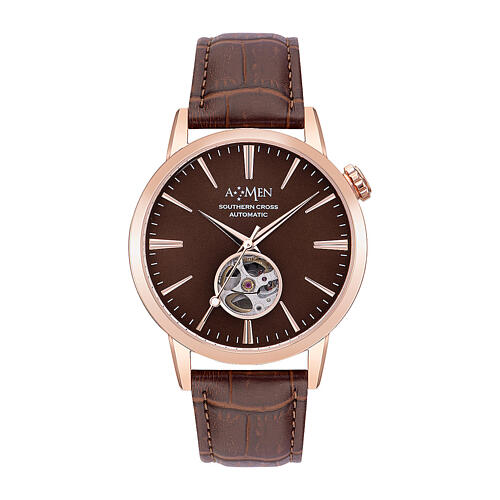 Orologio Southern Cross Automatic AMEN marrone 41 mm 1