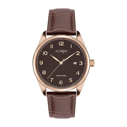 AMEN Anno Zero watch, brown, 39 mm 1