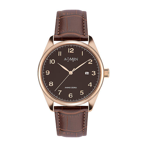 Reloj Anno Zero AMEN marrón 39 mm 1