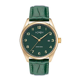 Zegarek Anno Zero, AMEN, zielony, 39 mm