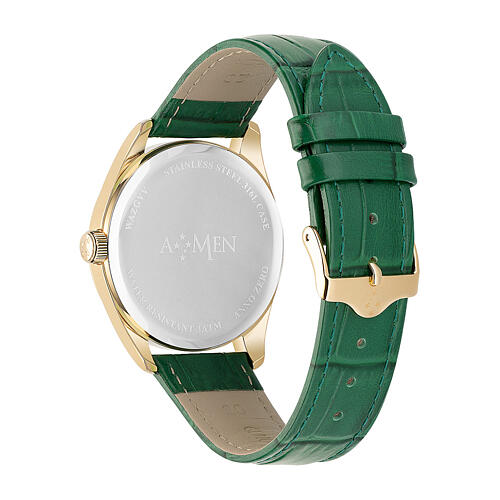 Relógio de pulso Anno Zero AMEN verde 39 mm 4