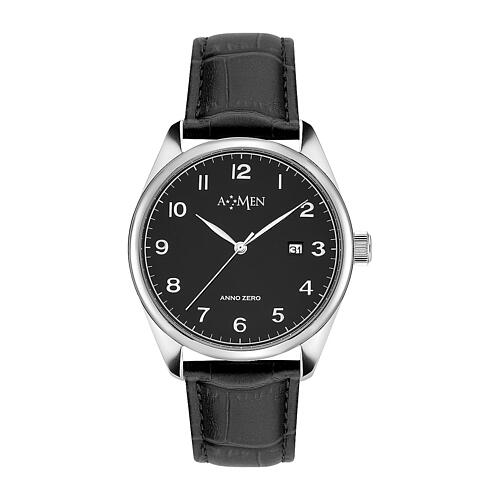AMEN Anno Zero watch, black, 39 mm 1