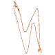 AMEN rosé necklace with elongated hearts s5