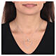 AMEN necklace of 925 silver with big zircon heart s2