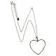 AMEN necklace of 925 silver with big zircon heart s4