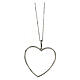 Big heart pendant necklace AMEN 925 silver zircon s3