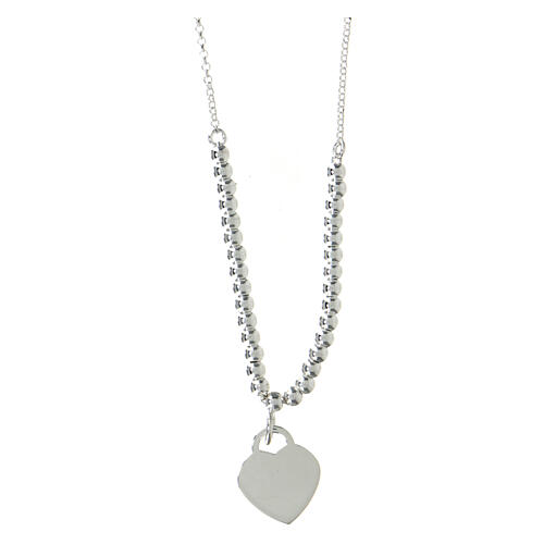 Collana Cuore Sfere AMEN argento 925 argentato 3