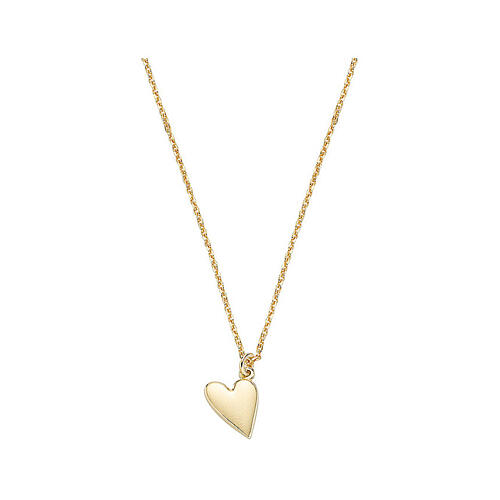 AMEN necklace with gold plated heart, 925 silver 1