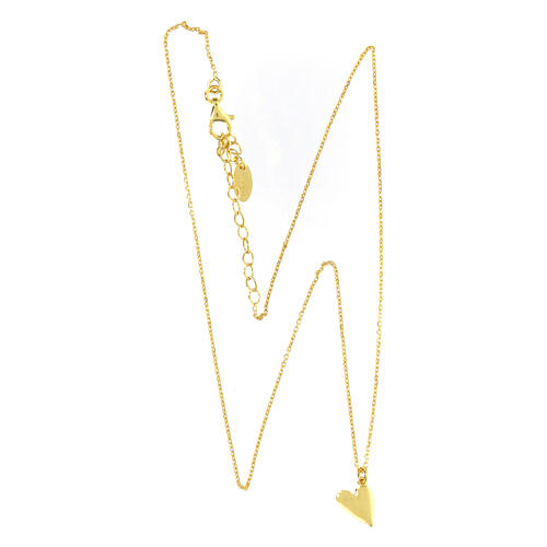 Collana argento 925 Cuore dorato AMEN 4