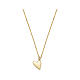 925 silver gold heart necklace AMEN s1