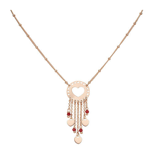 Love catcher necklace AMEN beads 925 rose silver 1