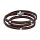 Lederarmband mit Charme Amen Pater Noster s1