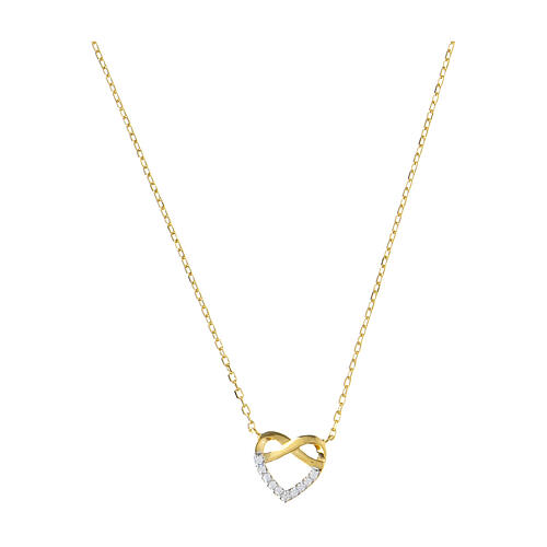 Collana cuore intreccio AMEN argento 925 1