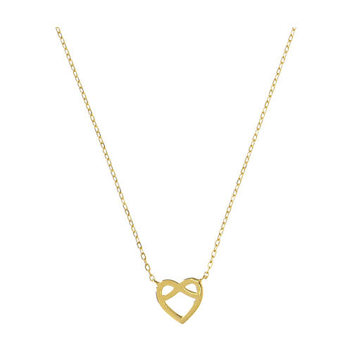 Collana cuore intreccio AMEN argento 925 2